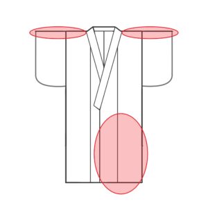 水型付きやすい箇所（前）