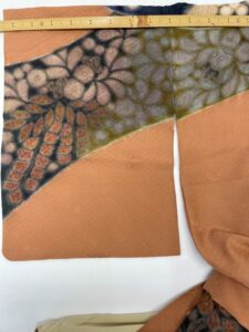 完成図（裄66.5㎝：袖巾34㎝+肩巾32.5㎝に直しました）